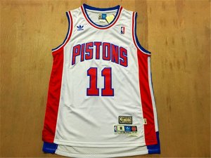 Maillot De Basket Detroit Pistons Isaiah Thomas 11 Retro Engrener Blanc